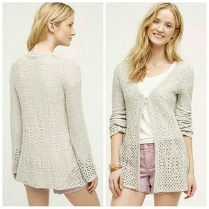NWOT Anthropologie Bella Pointelle Cardigan